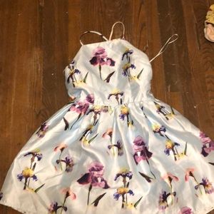 Beautiful blue flowered dress